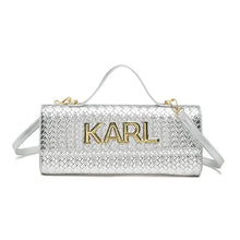 Load image into Gallery viewer, Luxe Rectangular Gold Letter Handbag