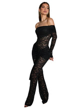 Load image into Gallery viewer, Lace Off The Shoulder Jumpsuit-Modern Baby Las Vegas