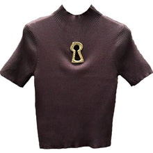 Load image into Gallery viewer, Gold Metal Keyhole Top