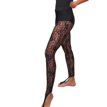 Load image into Gallery viewer, Floral Lace Thong Toe Leggings