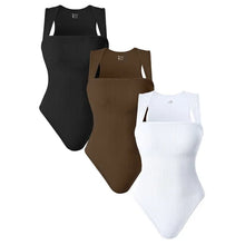 Load image into Gallery viewer, Ribbed 3-Piece Square Neck Bodysuit-Modern Baby Las Vegas