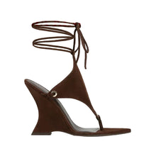 Load image into Gallery viewer, Wrap Wedge Heeled Sandals