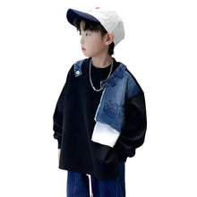 Load image into Gallery viewer, Layered Patch Denim Top-Modern Baby Las Vegas