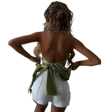 Load image into Gallery viewer, Large Metal Chain Wrap Crop Top-Modern Baby Las Vegas