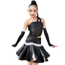 Load image into Gallery viewer, Leather Lace Lined Dress Set-Modern Baby Las Vegas