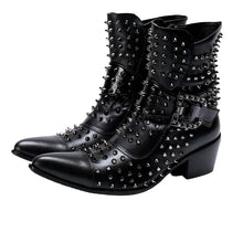 Load image into Gallery viewer, Rivet Buckle Slip On Boots-Modern Baby Las Vegas