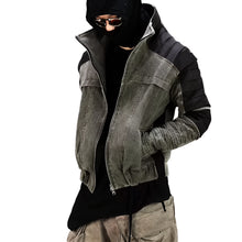 Load image into Gallery viewer, Contrast Pleated Distressed Jacket-Modern Baby Las Vegas