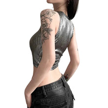 Load image into Gallery viewer, Retro Metallic Letter Tank Top