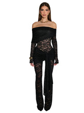 Load image into Gallery viewer, Lace Off The Shoulder Jumpsuit-Modern Baby Las Vegas