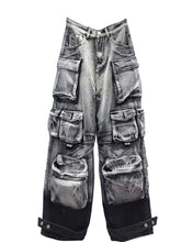 Load image into Gallery viewer, Gradient Multi-Pocket Denim Jeans-Modern Baby Las Vegas
