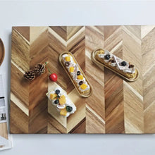 Load image into Gallery viewer, Chevron Acacia wood cutting board
