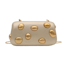 Load image into Gallery viewer, Gold Pebble Beaded Hangbag