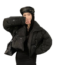 Load image into Gallery viewer, Crystal Speckled Puffer Coat-Modern Baby Las Vegas