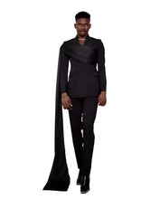 Load image into Gallery viewer, Wrap One Shoulder Caped Suit-Modern Baby Las Vegas