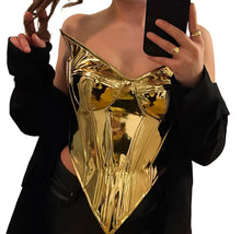 Load image into Gallery viewer, Metallic Futuristic Corset-Modern Baby Las Vegas