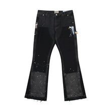 Load image into Gallery viewer, Micro Flared Denim Patch Denim Jeans