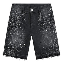 Load image into Gallery viewer, Crystal Firework Denim Jeans