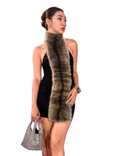 Load image into Gallery viewer, Fur Patch Turtleneck Dress