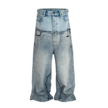 Load image into Gallery viewer, Patch Double-Layer Denim Jeans-Modern Baby Las Vegas