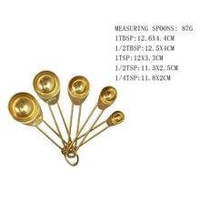 Load image into Gallery viewer, Copper-Plated Stainless Steel Measuring Cup Set-Modern Baby Las Vegas