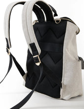 Load image into Gallery viewer, Houndstooth Patch Diaper Bag Backpack-Modern Baby Las Vegas
