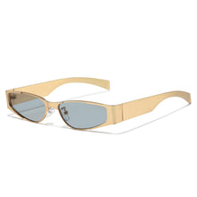 Load image into Gallery viewer, Gold Small Frame Metal Sunglasses