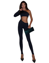 Load image into Gallery viewer, Hollow Out One-Sleeve Jumpsuit-Modern Baby Las Vegas
