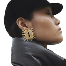 Load image into Gallery viewer, Crystal Keyhole Earrings