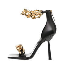 Load image into Gallery viewer, Square-Toe Chain Sandals-Modern Baby Las Vegas