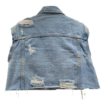 Load image into Gallery viewer, Crystal Drip Denim Vest Set | Modern Baby Las Vegas