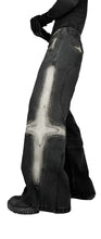 Load image into Gallery viewer, Punk Patch Ripped Baggy Denim Jeans-Modern Baby Las Vegas
