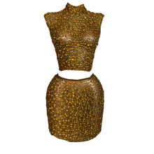 Load image into Gallery viewer, Black Rhinestone Mesh Dress Set-Modern Baby Las Vegas