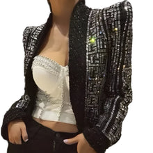 Load image into Gallery viewer, Crystal GEO Print Jacket-Modern Baby Las Vegas