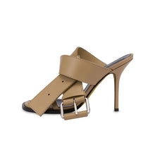 Load image into Gallery viewer, Cross Belt Buckle Sandals-Modern Baby Las Vegas