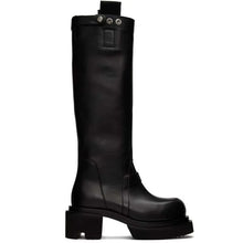 Load image into Gallery viewer, Black Leather Mid Calf Boots-Modern Baby Las Vegas