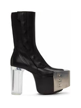 Load image into Gallery viewer, Metal Toe Clear Heel Boots-Modern Baby Las Vegas
