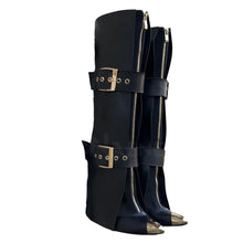 Load image into Gallery viewer, Gold-Toe Buckle Boots-Modern Baby Las Vegas