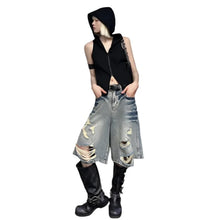 Load image into Gallery viewer, Ripped Vintage Denim Shorts-Modern Baby Las Vegas