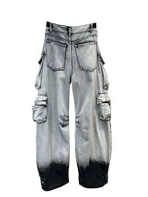 Load image into Gallery viewer, Gradient Multi-Pocket Denim Jeans-Modern Baby Las Vegas