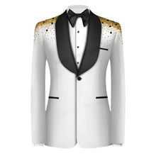 Load image into Gallery viewer, Luxury Satin Beaded Shoulder Tuxedo-Modern Baby Las Vegas