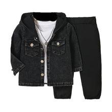 Load image into Gallery viewer, Black Denim Set-Modern Baby Las Vegas