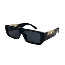 Load image into Gallery viewer, Luxury Rectangular Gold Accent Sunglasses-Modern Baby Las Vegas