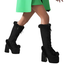 Load image into Gallery viewer, Thick Sole Fur Boots-Modern Baby Las Vegas