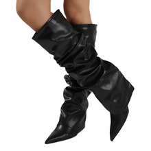 Load image into Gallery viewer, Pointed -Toe Layered Boots-Modern Baby Las Vegas