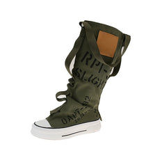 Load image into Gallery viewer, High-Top Letter Canvas Sneakers