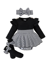 Load image into Gallery viewer, Houndstooth Dress Set
