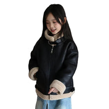 Load image into Gallery viewer, Cashmere Fur Leather Coat