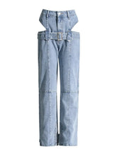 Load image into Gallery viewer, Cut Out Denim Denim Jeans-Modern Baby Las Vegas