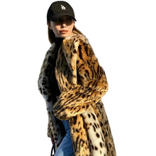 Load image into Gallery viewer, Leopard Fur Coat