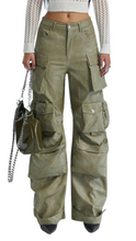 Load image into Gallery viewer, Leather Pockets Pants-Modern Baby Las Vegas